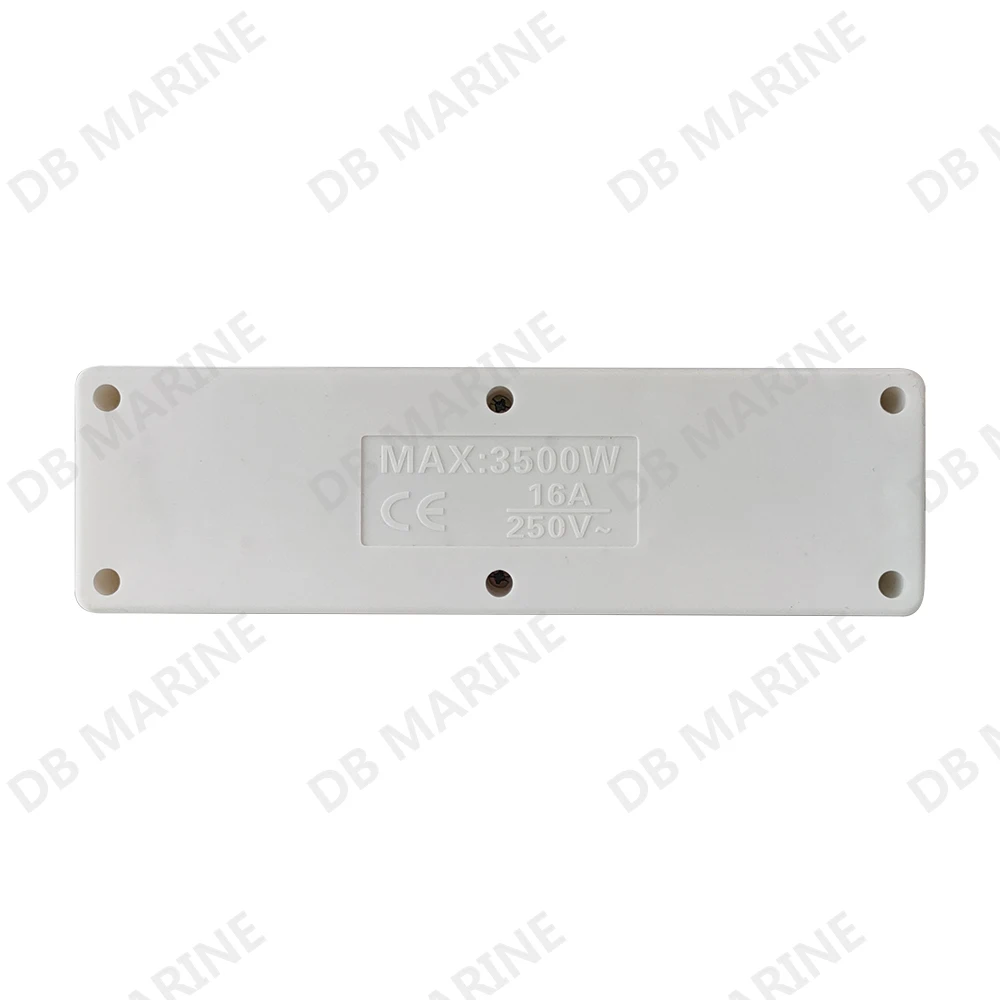 IMPA 792965 European plug Multiway Receptacle With Cord and Pop Plugs Sockets