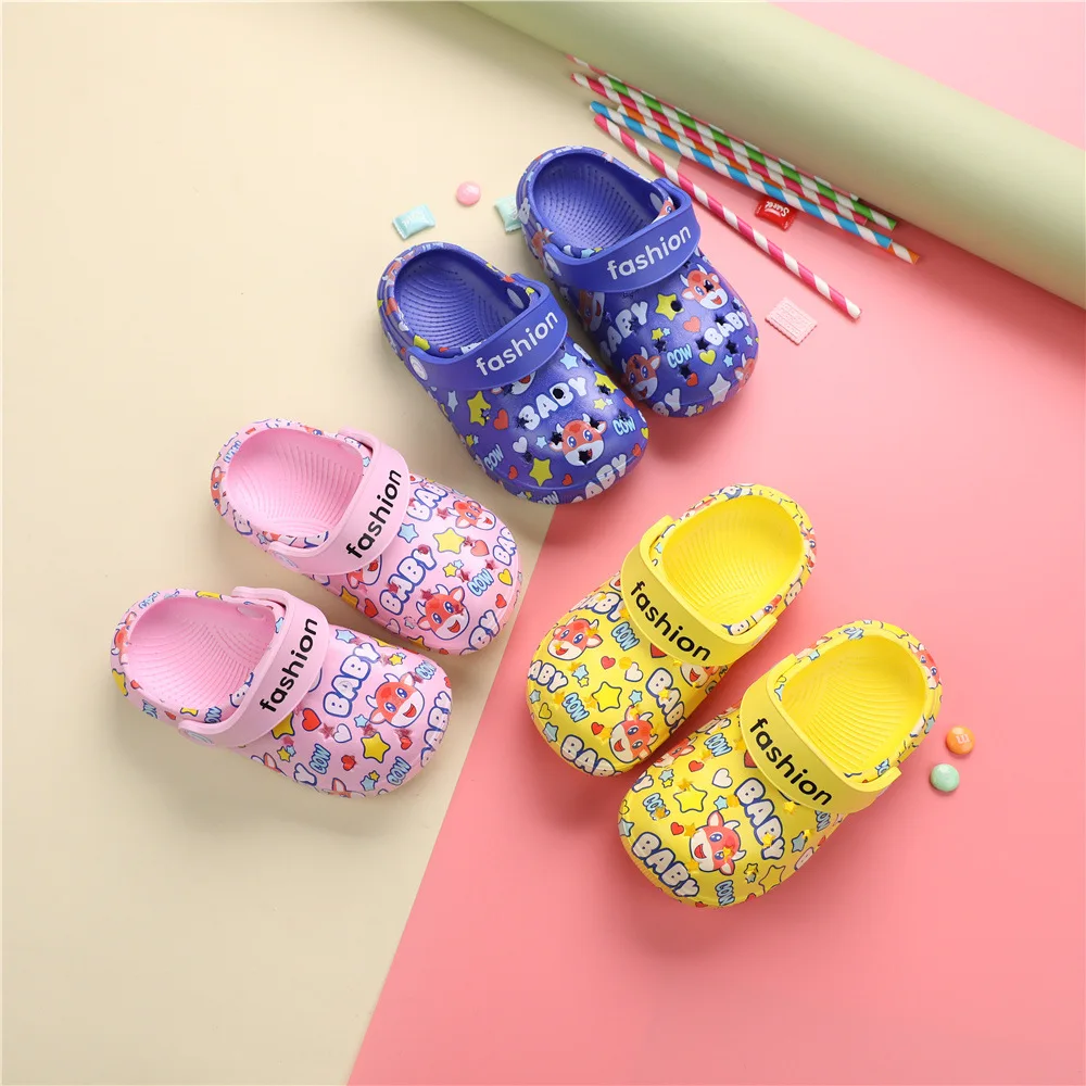 
Children Toddler EVA Factory Customized Logo Kid Garden Clog Shoes Little Girls Slippers New Croc Shoes for Boys 