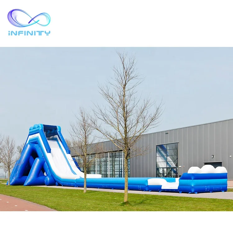 Commercial giant heavy duty inflatable water slides inflatable trampoline slide on sale