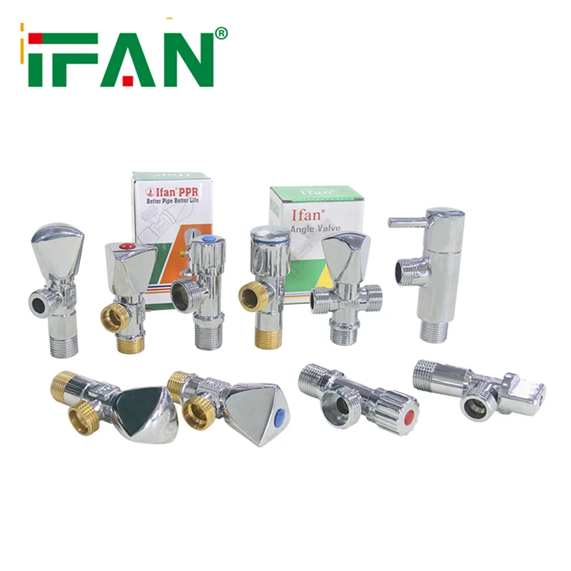 IFAN Manual Handle Chinese Manufacturer Three Way Angle Valve 1/2 Inch Brass Angle Valve