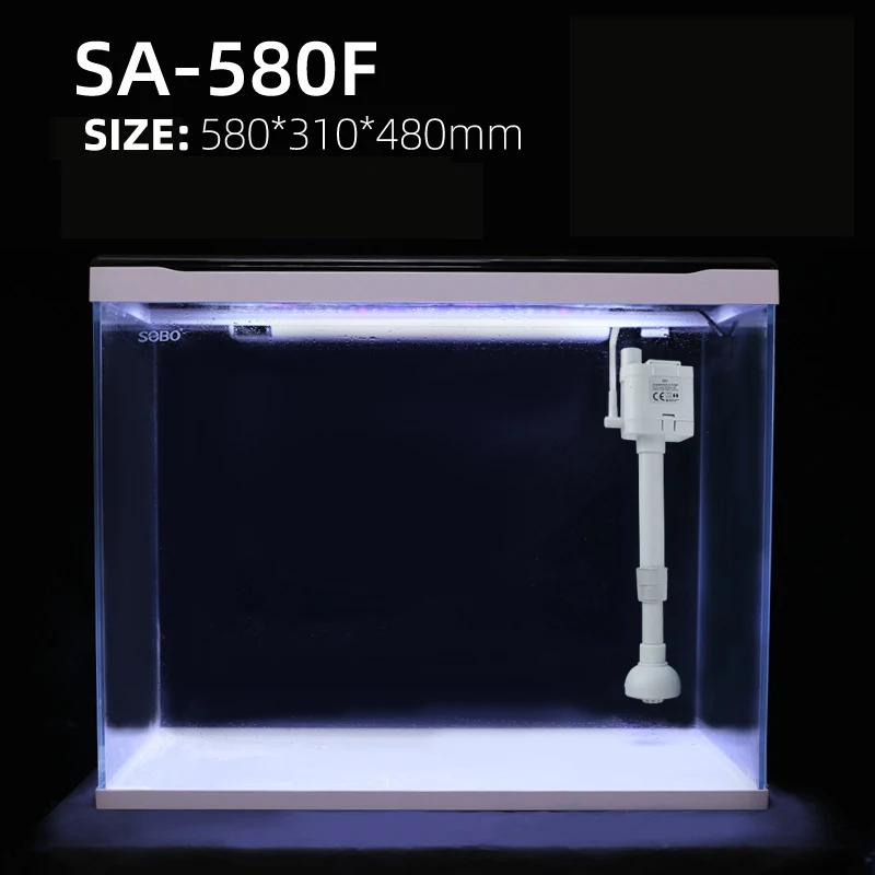 43/66L Glass Fish Tank Aquarium Landscaping Small Fish Tank Clear Table Aquarium