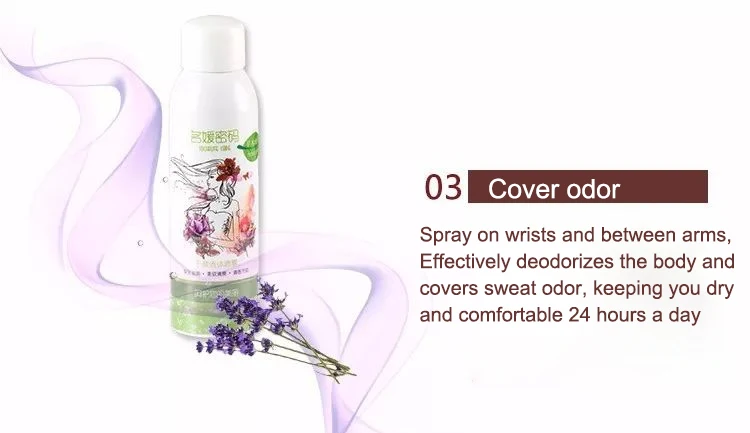 OEM ODM armpit antiperspirant underarm Odor deodorant 210ml 24h Stay refreshed Prevent Eliminate Any Body Odor antiperspirant