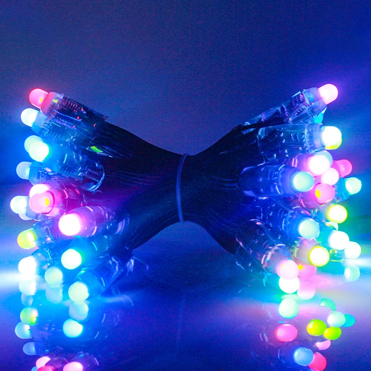 gouly wholesale outdoor led full color pixel string light 12mm dc12v ip68 pixel led module lighting string