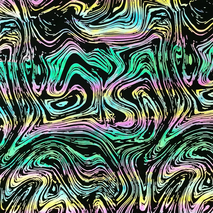 High Visible Lycra Printed Reflective Knitting Fabric for Making Jackets