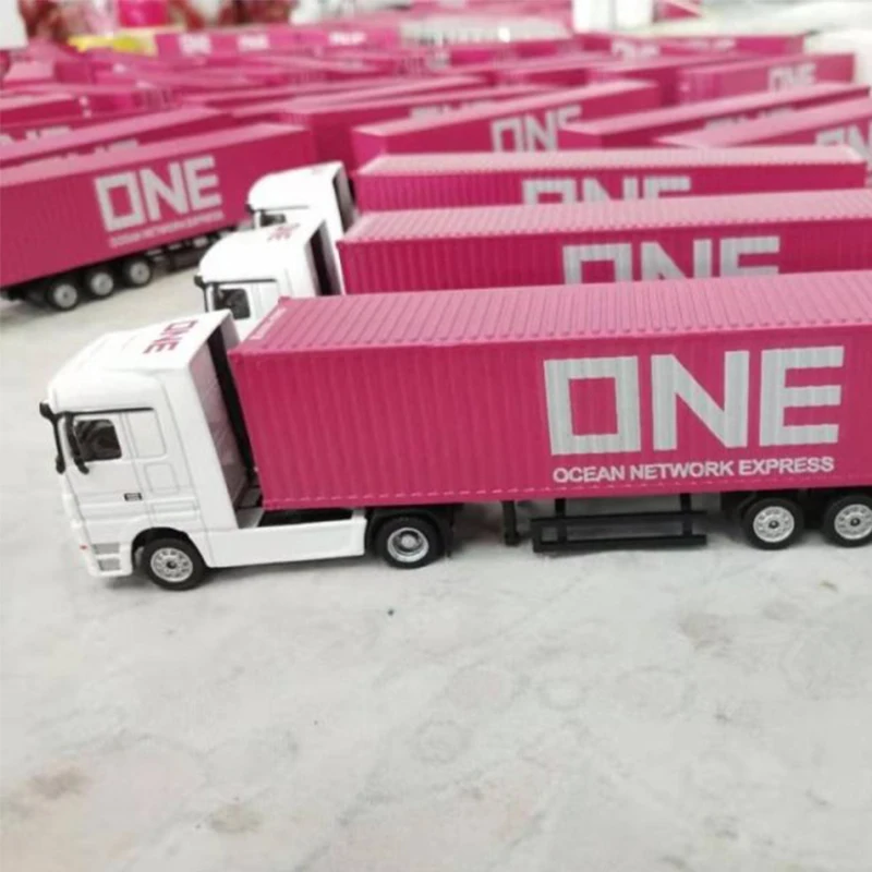 O.A.S Container Model Factory Shipping Gift Toy Truck Customized 1:87 LRP Alloy Material  Container Model Truck