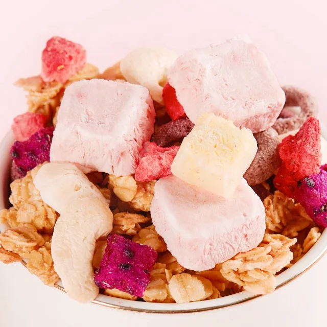 Китайские здоровые Смешанные закуски с орехами и сушеные фрукты 50 г замороженный сушеный йогурт овсянка для завтрака