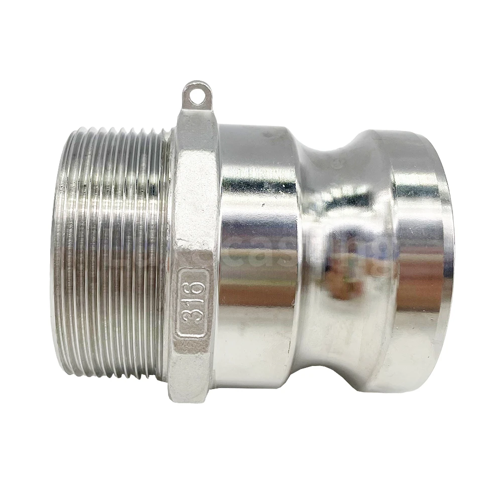 Quick Release Stainless Steel PP Flexible Hose Coupler Camlock Connector Type F Male Adapter Quick Connect Coupling