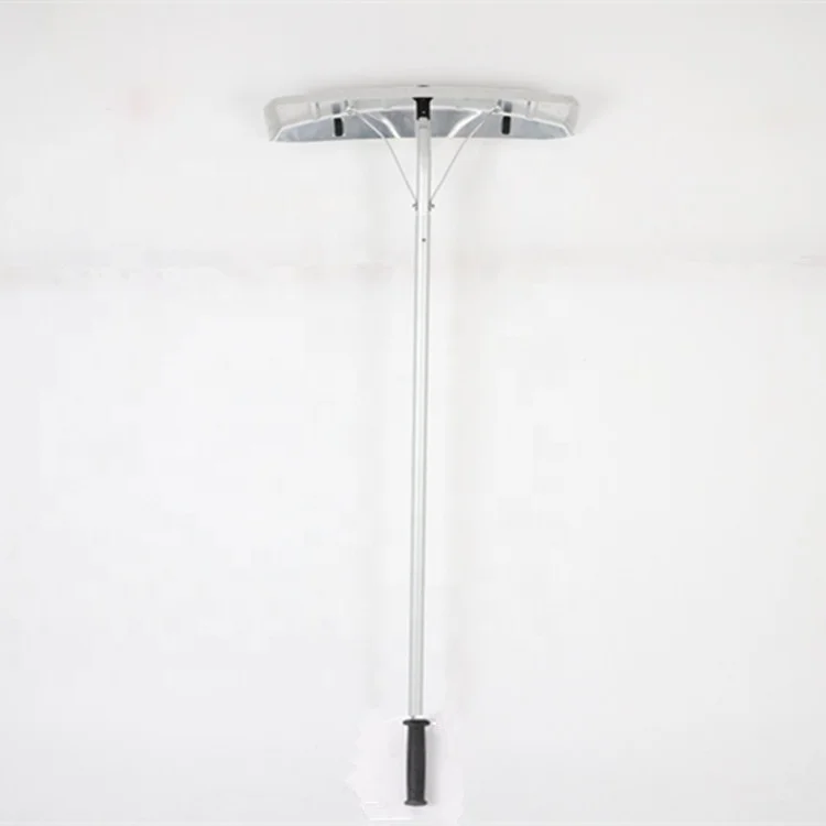 New roof snow rake snow pusher with  extensible aluminum poles