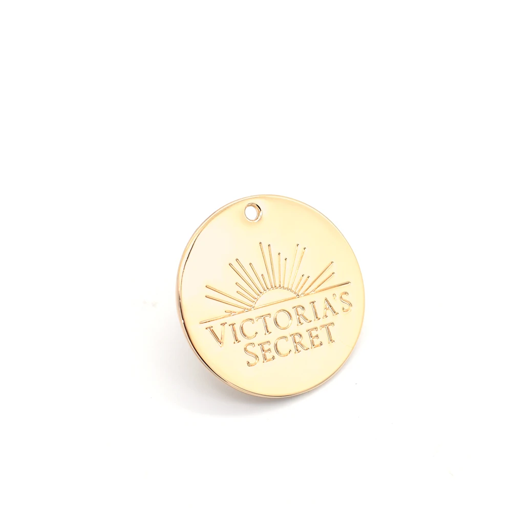 30MM Jewelry Laser Price Metal Custom Luggage Garment Tag for Clothing