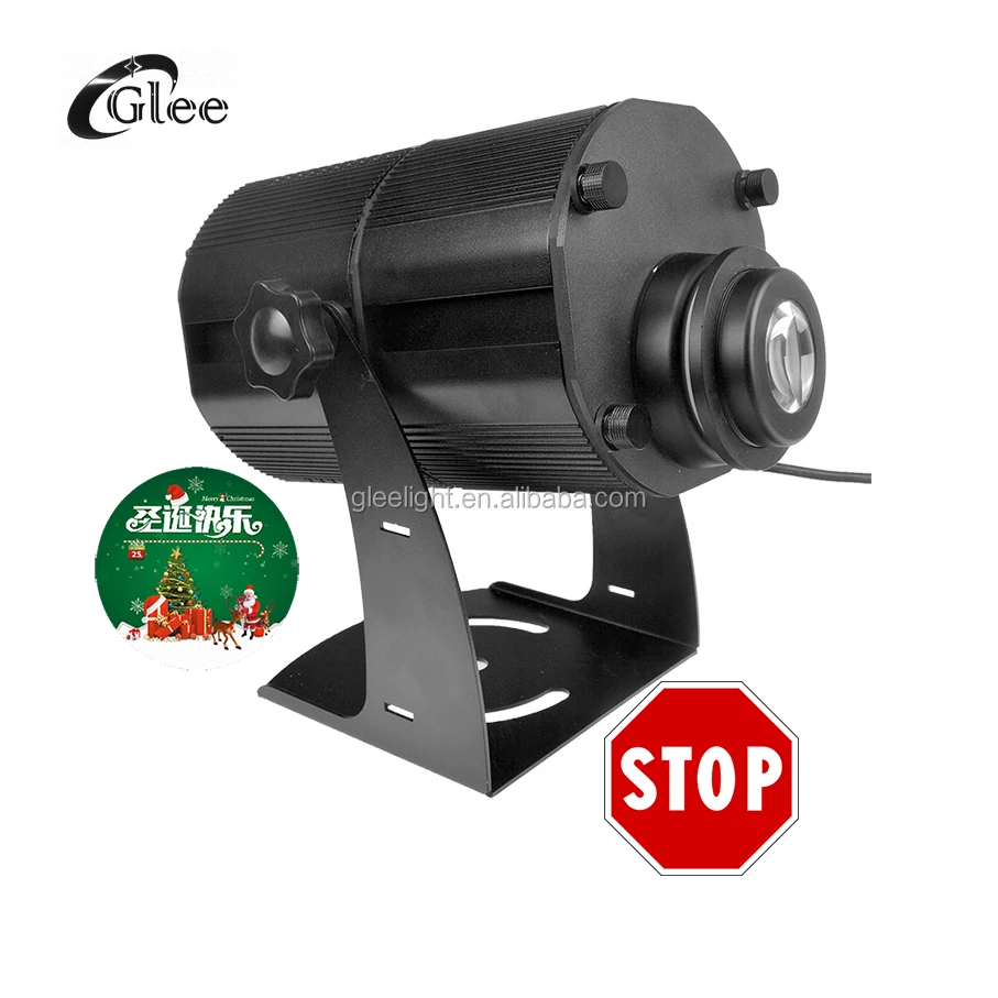 
GLEE 80W Professional Outdoor Waterproof IP65 LED Rotary Gobo Logo Project Projection Projector light 