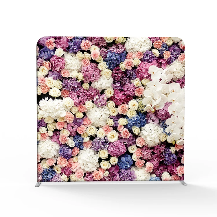 Custom Double Side Tension Fabric Backdrop Display Stand 8x8