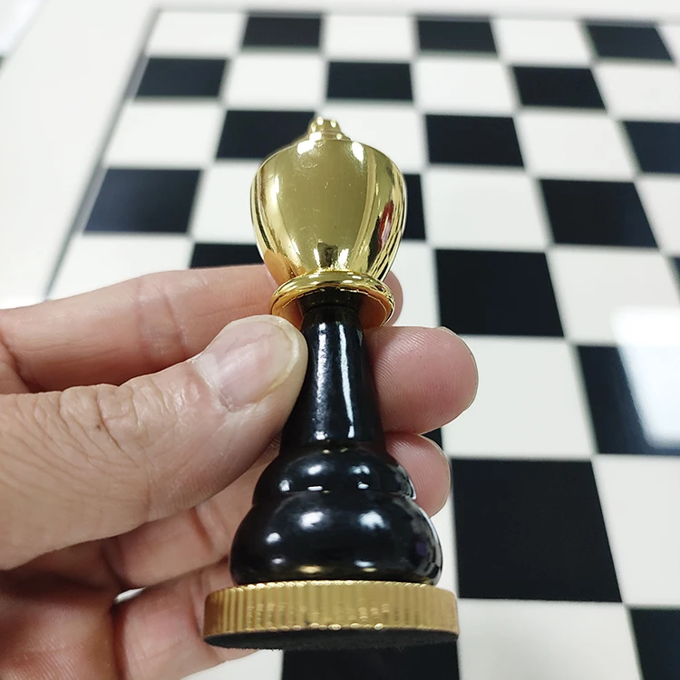 Metal Chess Set - Chess Board Game for Adults and Kids - Wooden Folding Travel Chess Board with Metal Pieces