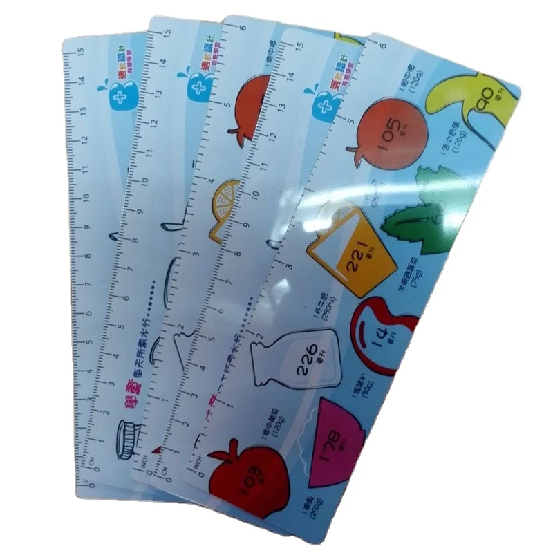 Accurate 3D lenticular plastic rulers