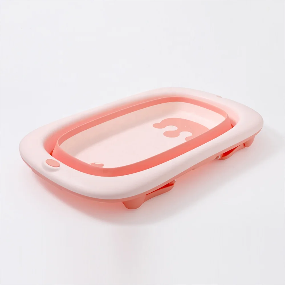 New products plastic New style foldable baby bathtub/ baby bath tub with portable fold bathtub 2101C