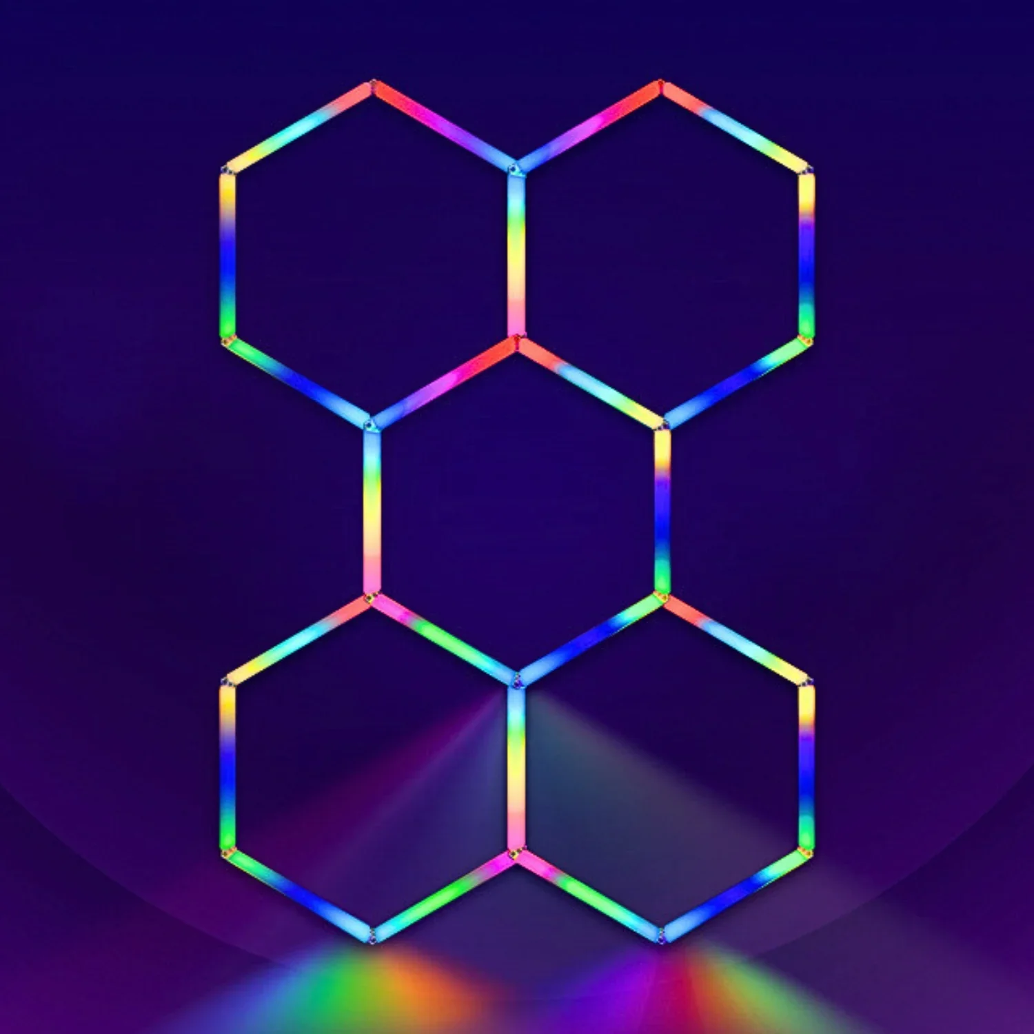 Energy Saving RGB Hexagonal Decorative Modern Celling Led Lights For Home with 380+ models in color and speed
