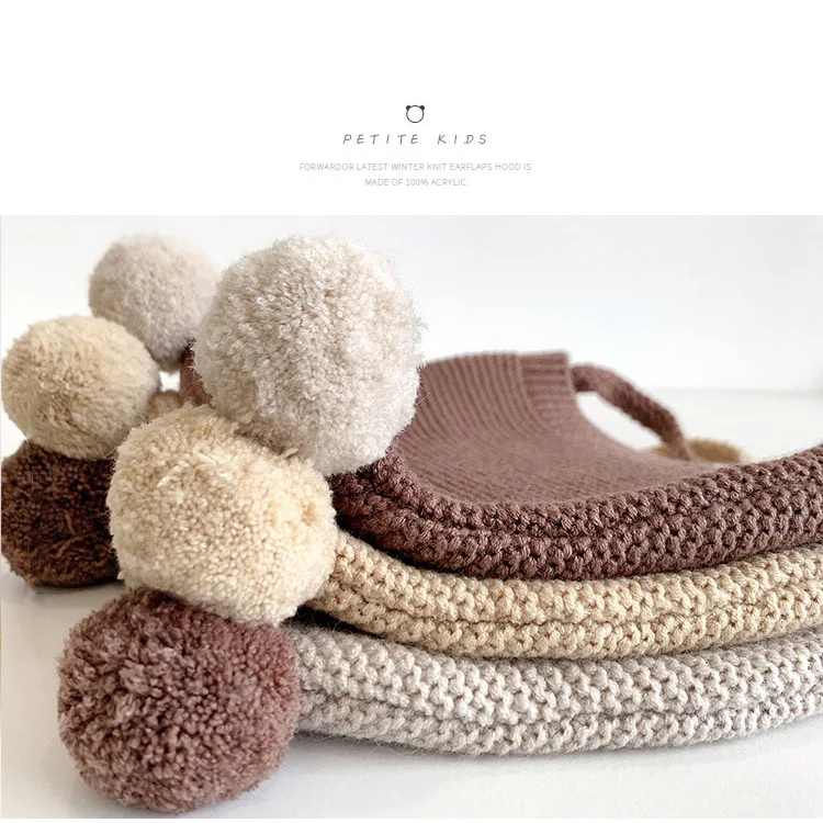 ALLCH RTS Winter Beanie Hat Earflap Cute Warm Cap for Boys Girls Baby Hats&caps for Baby Kids Toddler Infant Newborn Unisex