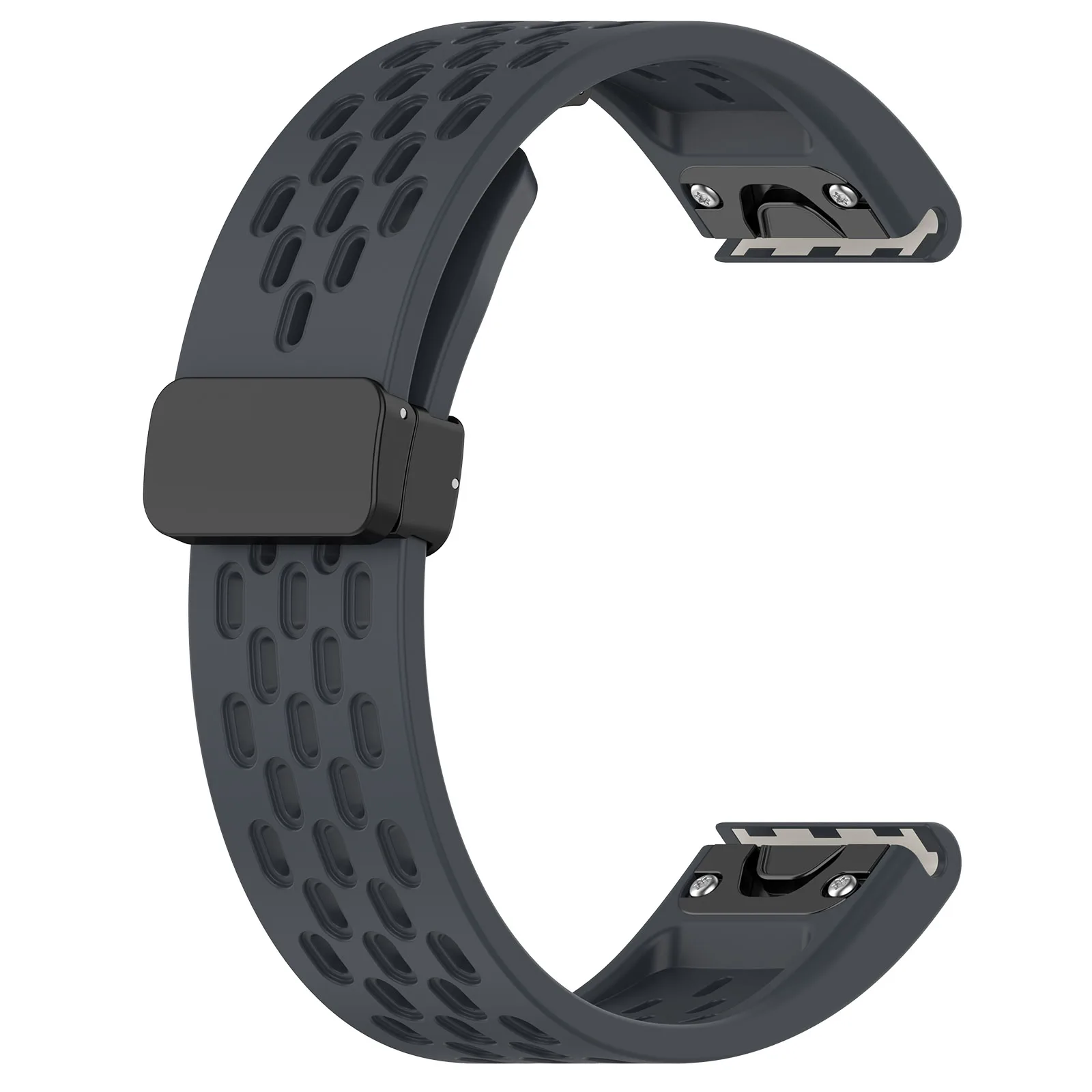 IVANHOE QuickFit 20 мм 22 26 силиконовый магнитный складной ремешок с пряжкой для Garmin Enduro 2 EPIX Gen2 Fenix 7 7X6X Pro часов