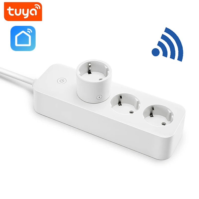 Wifi Smart Power Strip EU Electrical Extension Socket  USB Ports Timer and Countdown Strip 16A  Outlets Alexa Google Home
