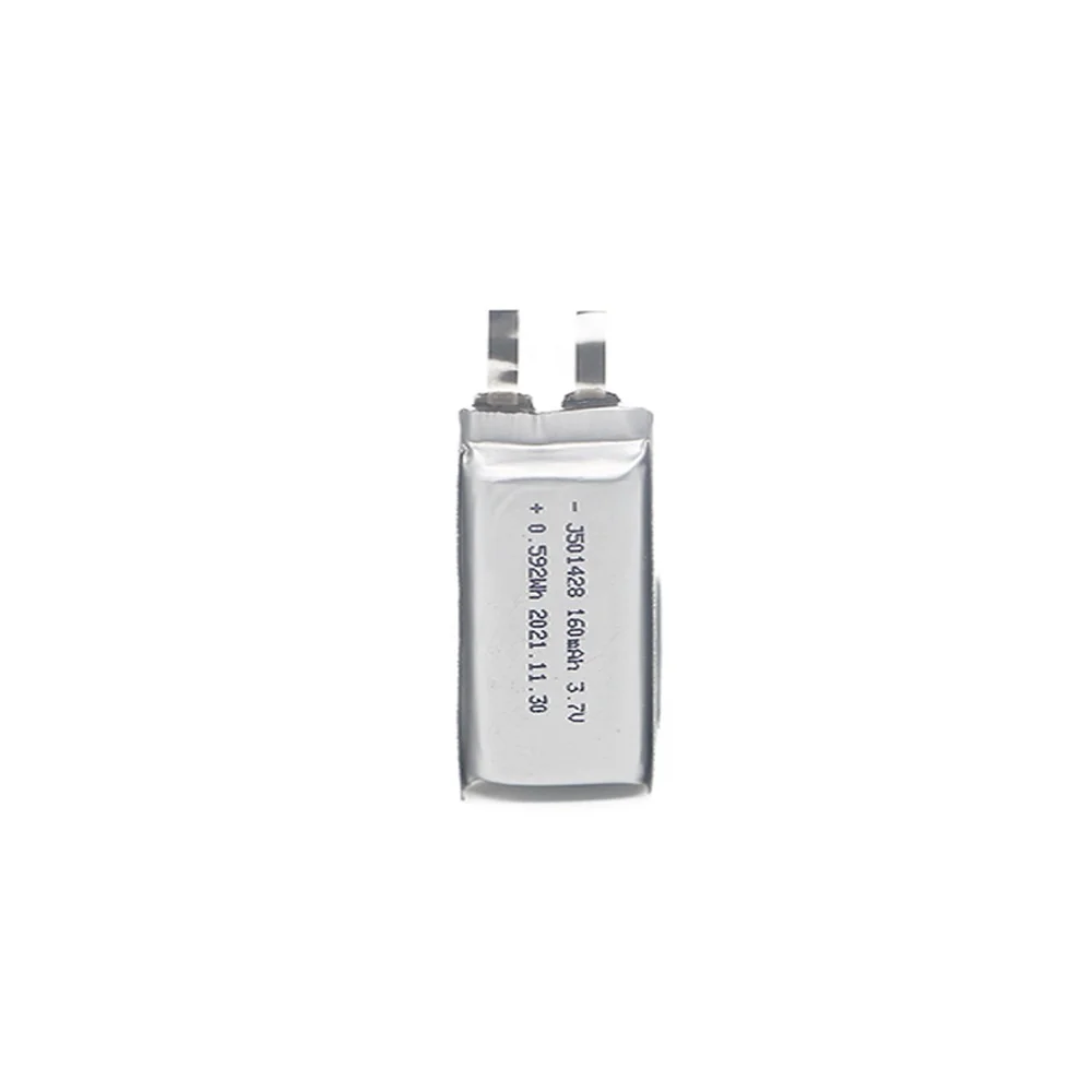 JHY перезаряжаемый литий-полимерный ионный 501428 160mAh литий-ионный полимерный аккумулятор для небольшой машины KC CB BIS