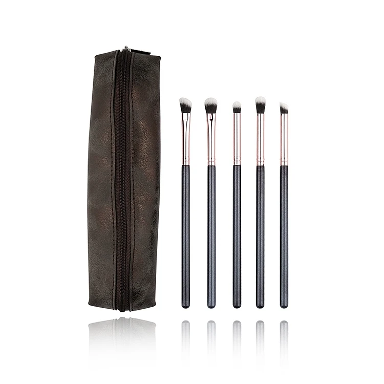 Travel Professional 5pcs Eye Shadow Blending Makeup Brush Set Private Label Cosmetics Eye Makeup Brushes Sets For Eye Wholesale