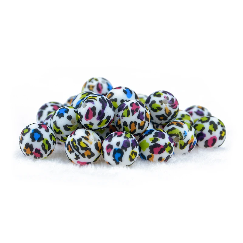 Baby Decoration Loose Beads Diy Pacifier Chain BPA free food grade Silicone Loose Beads Teething Beads
