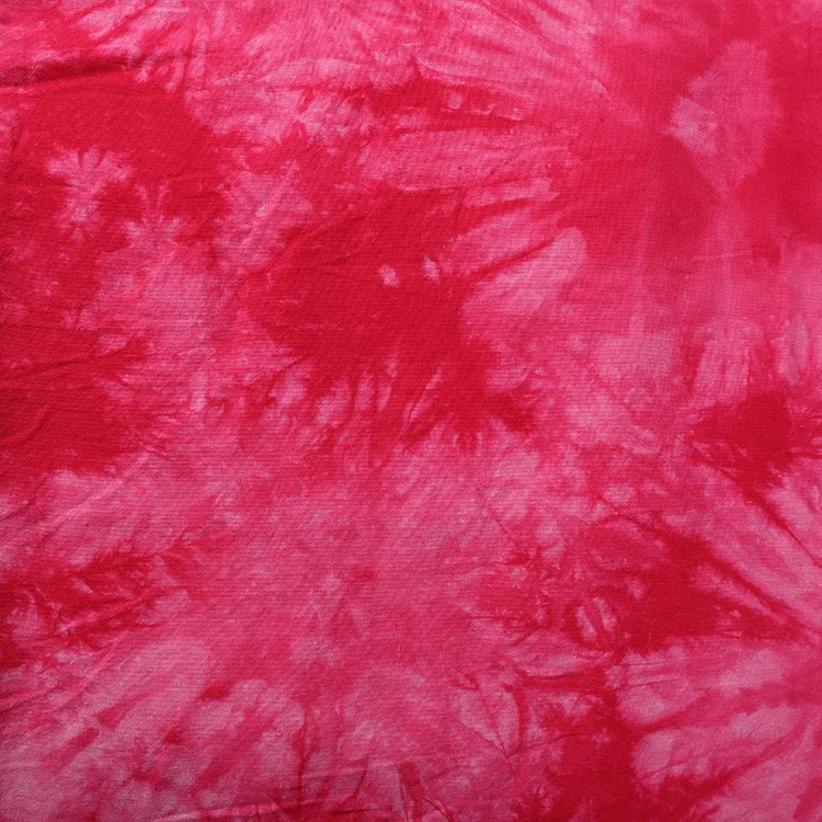 100% Viscose Tie dye Rayon Fabric For Dress Ready To Ship