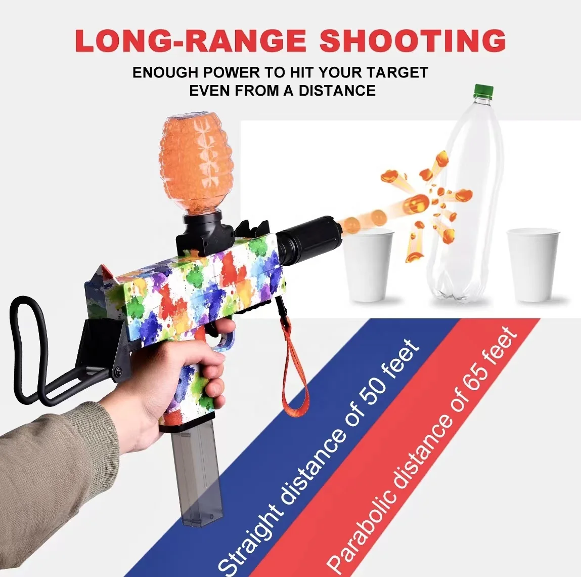 Amazon hot sale water gun bullet gel blaster gel ball gun out door shooting toys