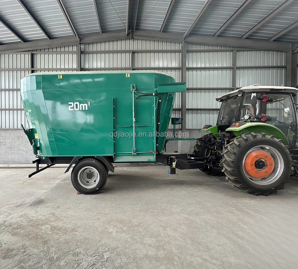 PTO Driven Agriculture Farm Use Cattle Feed TMR Wagon Feed Mixer Machine 20 Cbm  for Sale