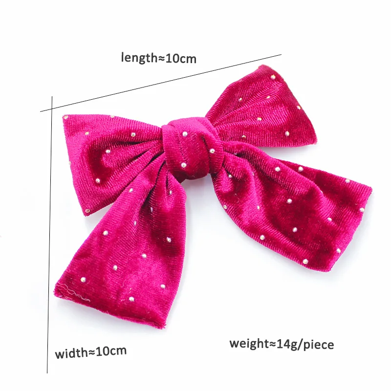 Canary gold onion little hand-made big bow girl headwear festival performance hair accessories red pink Korean hairpin