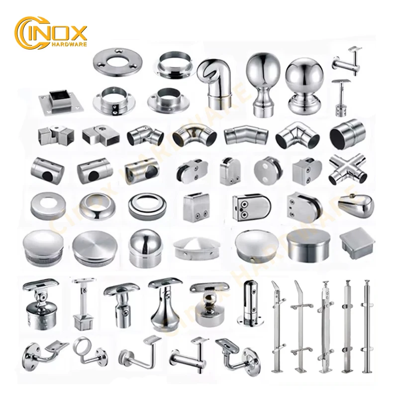 304 316 Stainless Steel Railing Accessories Cinox Hardware Handrail Balustrades Balcony Staircase Elbow Fitting
