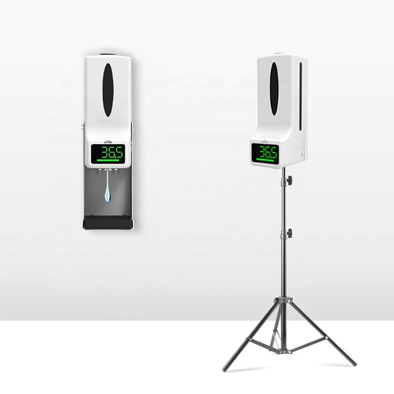 K9X 2 in 1 soap dispenser public household use palm automatic induction hand sanitizer soap dispenser temperature meter