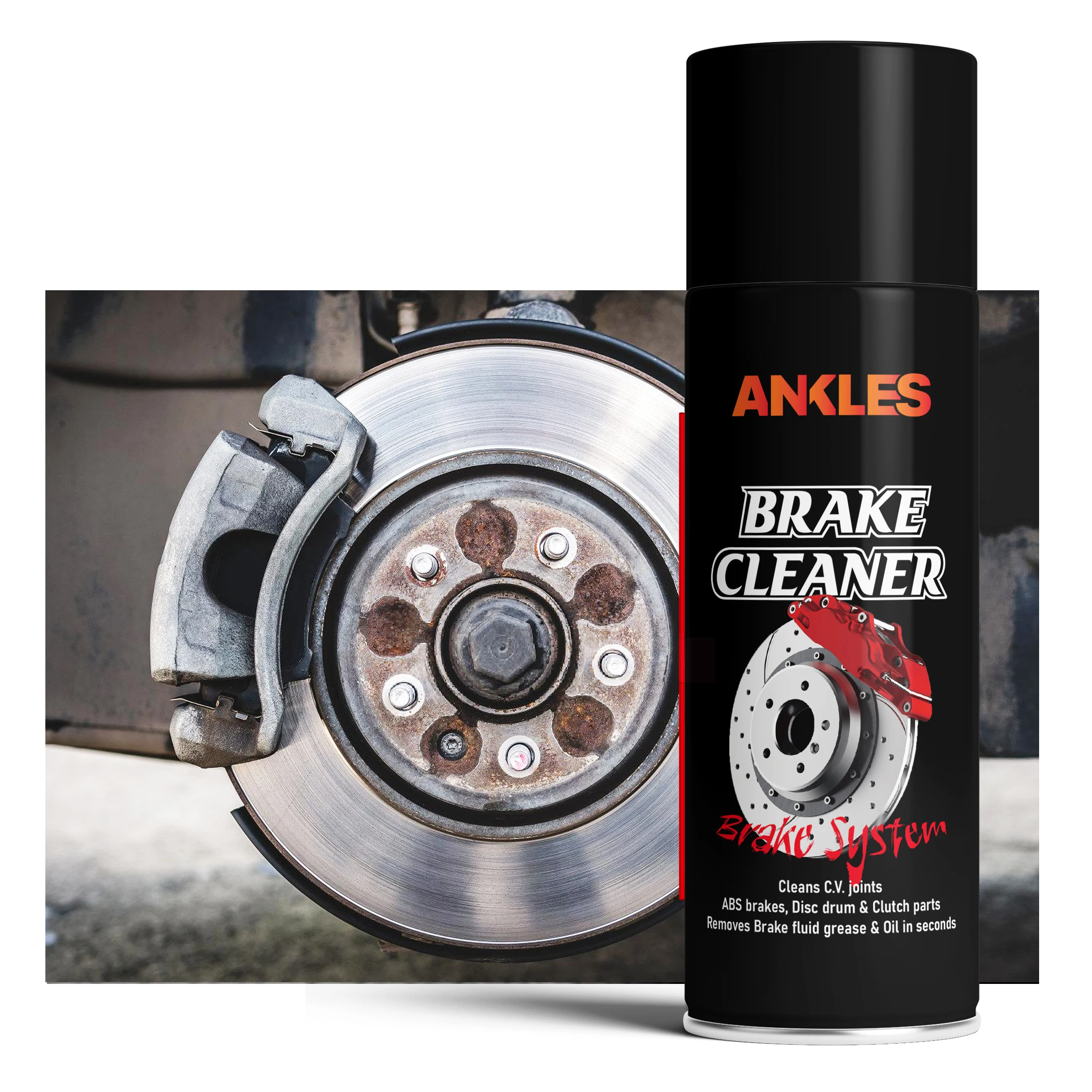 ANKLES high quality 550ml usa chemicals bulk brake part cleaner spray hevy duty wholesale car brake cleaner