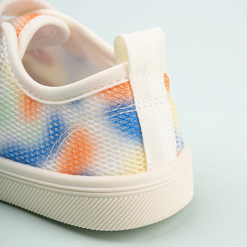 New Products Summer Children Genuine Breathable Mesh Casual Shoes Kids Hollow out Solid Color Sandals