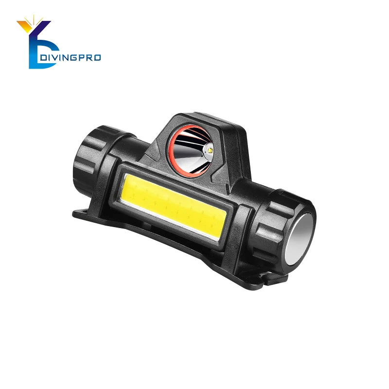 COB LED strong waterproof headlight portable USB rechargeable led headlight