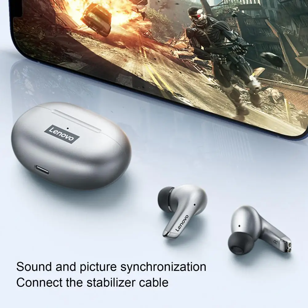 Lenovo LP5 Wireless Waterproof Headset Sports Headphone StereoTWS Earbuds Low Latency Gaming Earphones LP5