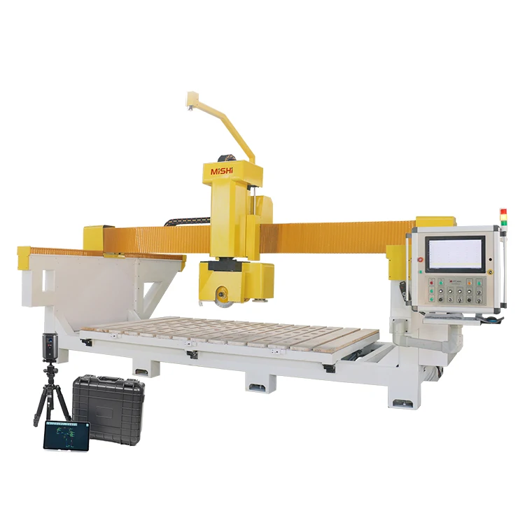 MISHI automatic stone CNC axis bridge saw machine for sintered stone cutting Bridge stone cutting machine