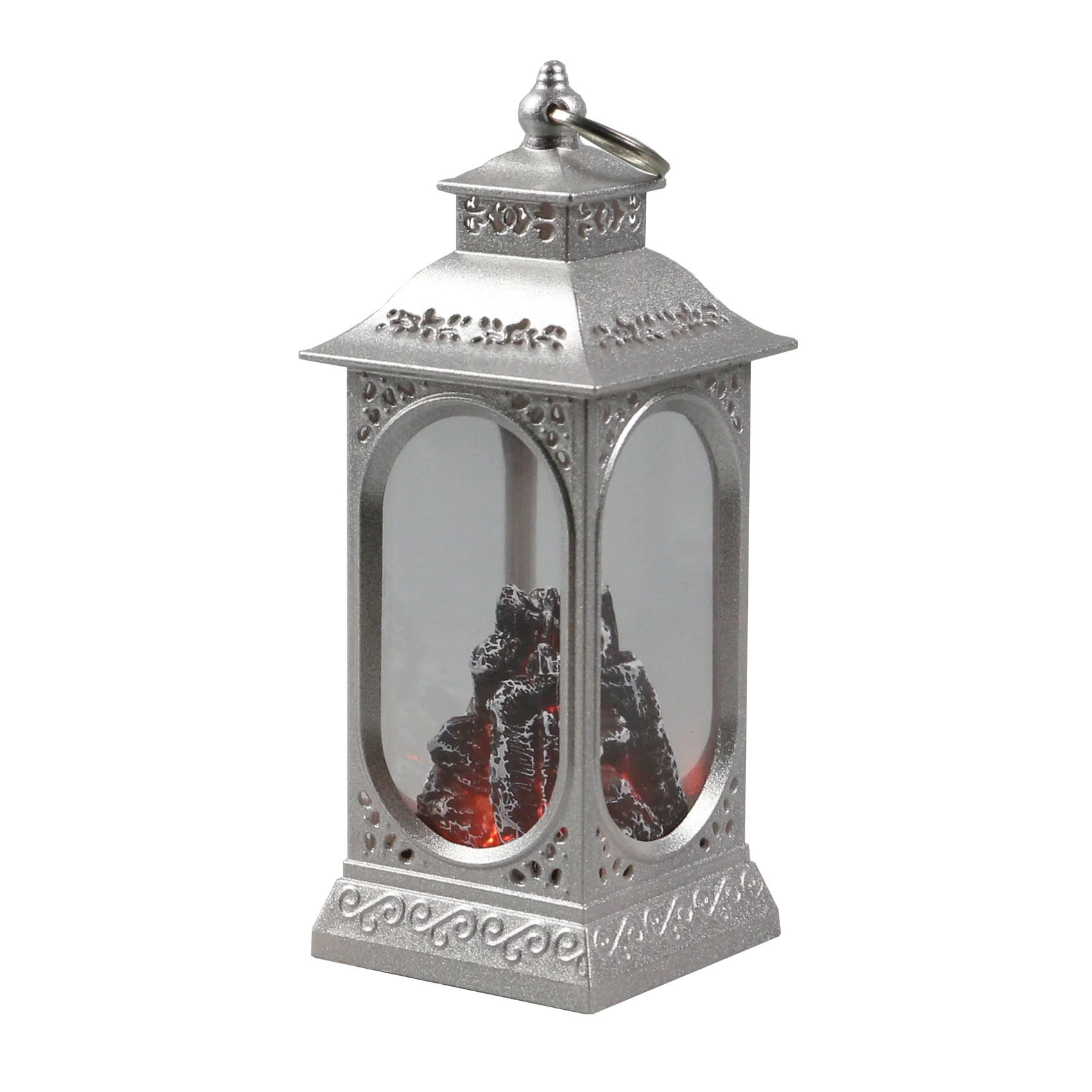 
NEW STAR LIGHTING christmas indoor plastic hollow pattern smooth flame fire flash wind lamp table decoration light 