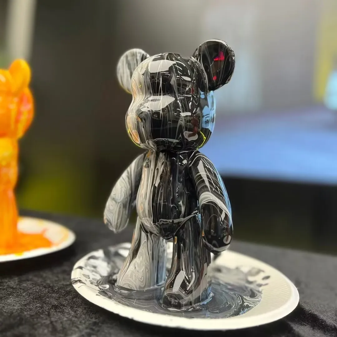 Wholesale 18cmTeddy Bear Violent Bear DIY Creative Blank Hands Painting Bear Figure Kit for Kids
