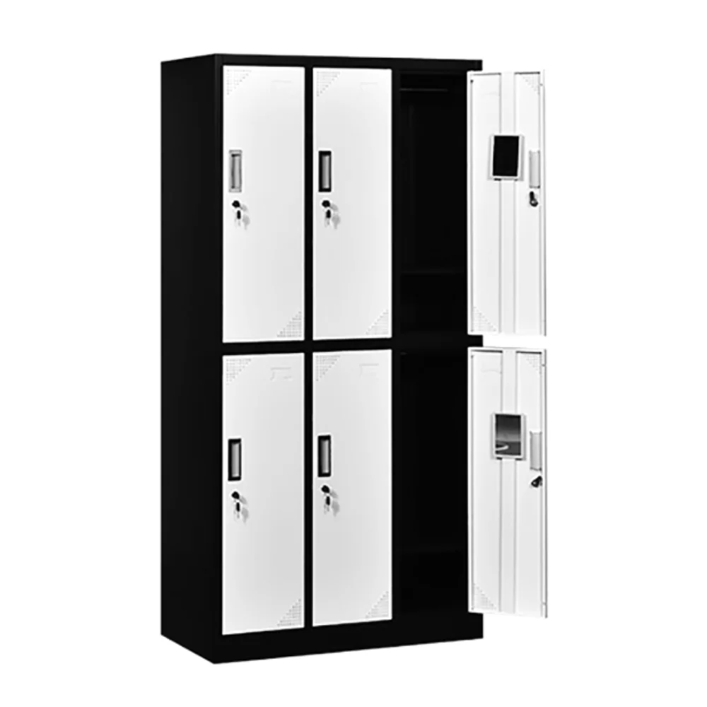 Office Hotel Home plastic lockers which durable than metal locker steel school/gym 6 Door Metal Lockers