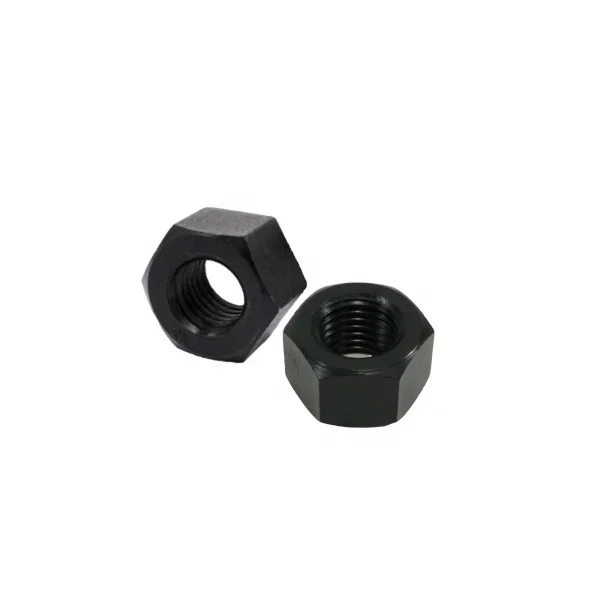 Best Price High Quality Steel Hex Thick Nut High Strength Hardware Fasteners Black Heavy Hex Nut ASTM 194 2H