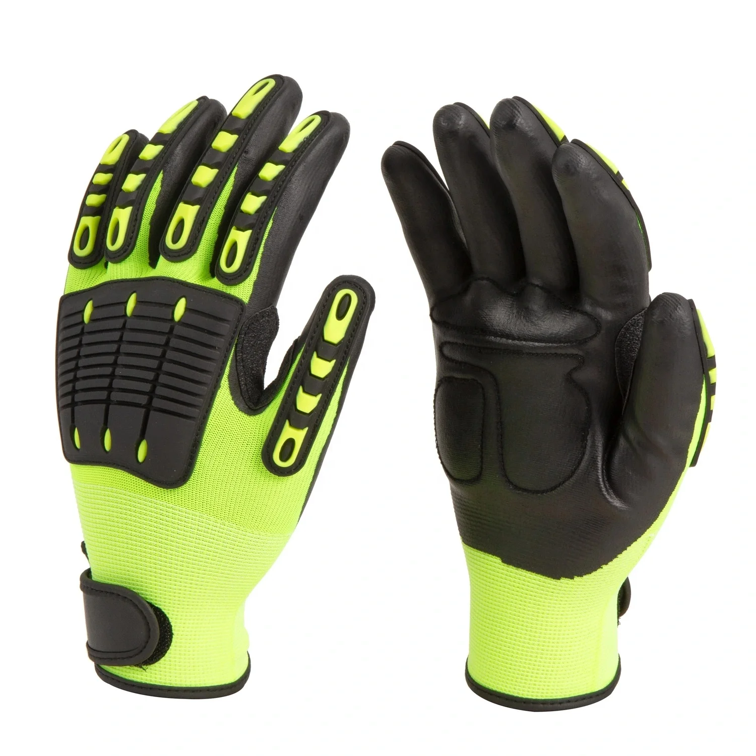 Swelder EN388 4544EP Level 5 Cut Resistance Palm Padding Nitrile Coated Anti-Vibration Anti-Impact TPR Gloves