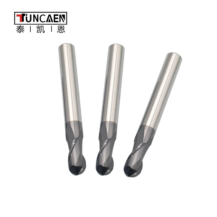 HRC65 CNC Solid Carbide End Mills 6mm diameter tungsten carbide cnc ball nose end mill for high-hard steel