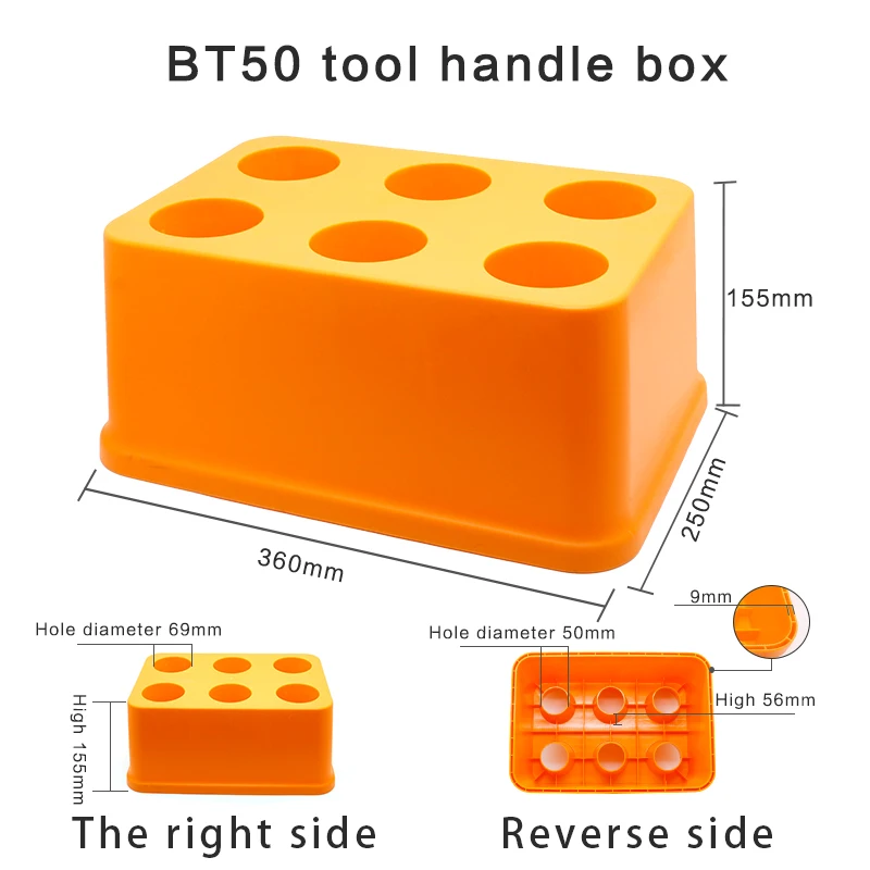 BT30 40 50 CNC machining center tool holder thickened plastic simple tool head storage rack CNC Plastic holder for knife handle