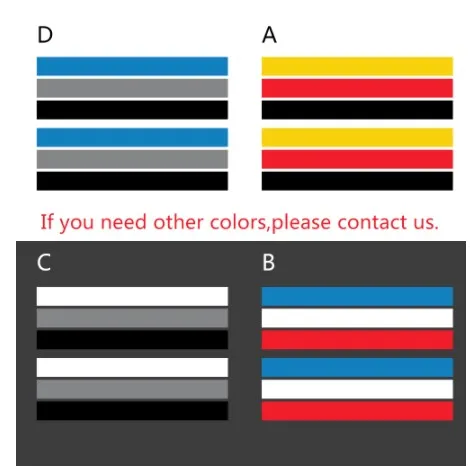 Factory Crafts Car side Stripes Sticker Auto Vinyl Wrap Racing Graphics Decals Automobiles sport car stripe decoration stickers