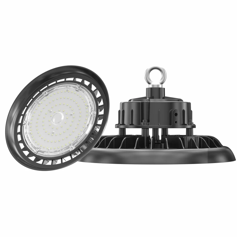 Factory price stock in Germany IP65 SMD 100W 150W 200W Lighting Lamp UFO LED High Bay Light 150lm/w