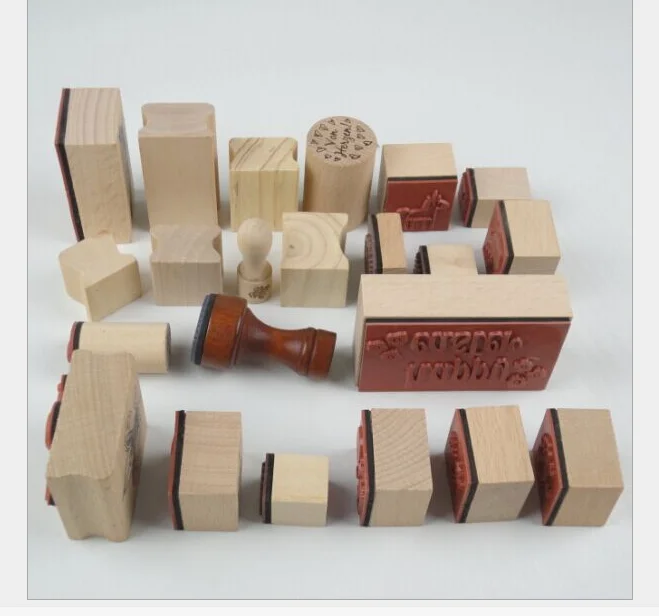 New design factory price Wooden seal stamp