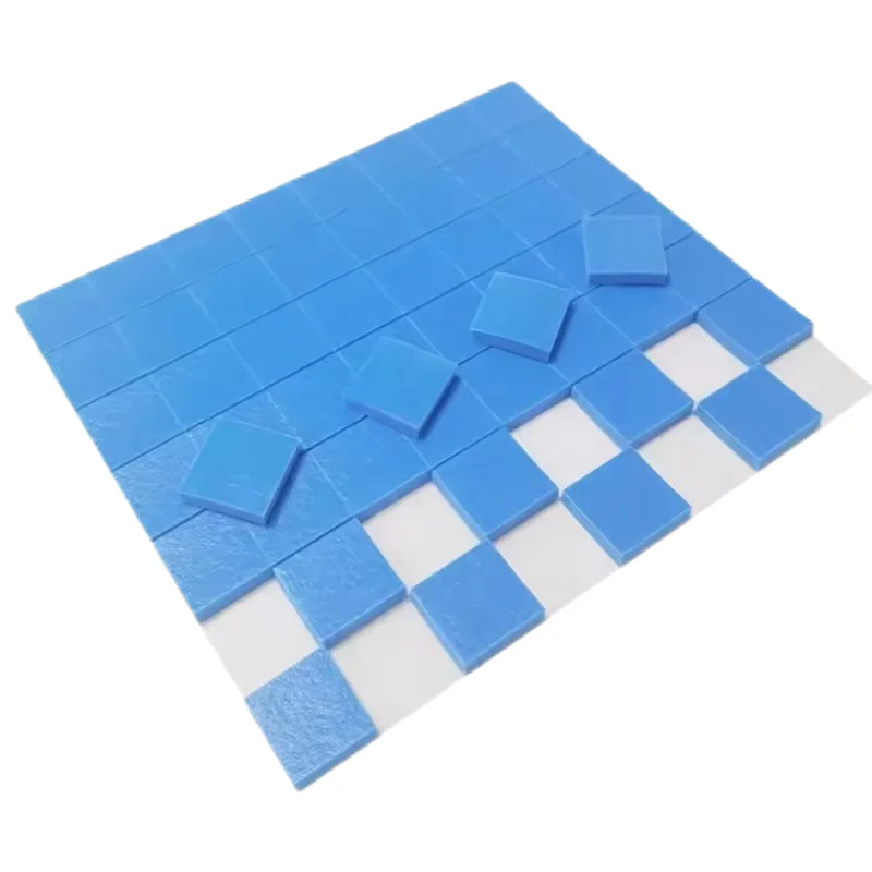Newest 18X18X2.8 Adhesive PVC Pads Glass Protection Removable Glue PVC Spacers Gasket For Glass