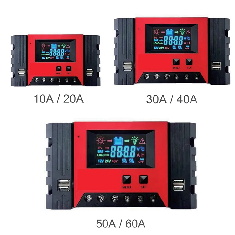 High power 10a 20a 30a 40a 50a 60a 80a solar charge panel controller