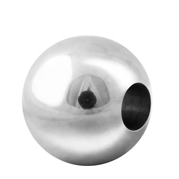 custom made Drilled Steel Ball metal spheres with threaded hole mid-length of the steel ball 60mm