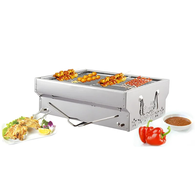 factory outlet cast iron flat top wood pellet chicken burger camping portable outdoor smoker bbq charcoal grill